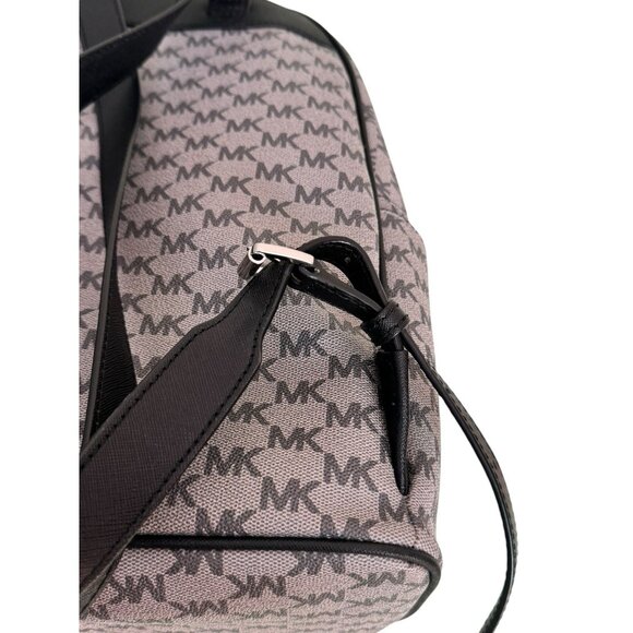 MICHAEL KORS Women\'s Abbey MK Signature LARGE Backpack Gray Black 38F8XAYB7V main image 10